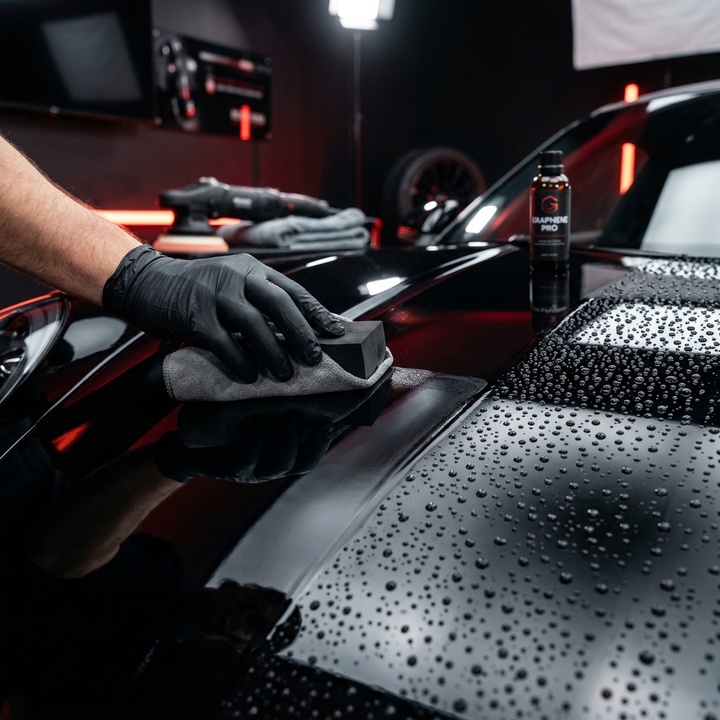 10H Graphene Ceramic Coating being applied